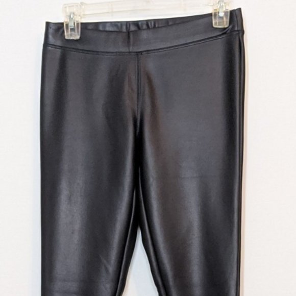 Express Black Pleather Pants - Picture 2 of 6